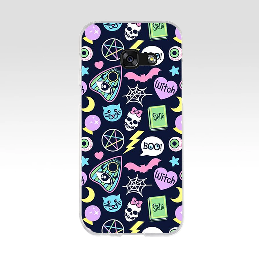 138AQ Girly Pastel Witch Goth Мягкий Силиконовый ТПУ чехол для телефона Samsung galaxy a3 a5 2016 2017 a6 A8 2018