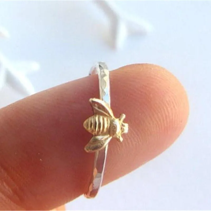 CC модные ювелирные кольца для женщин милая маленькая Пчелка милое кольцо