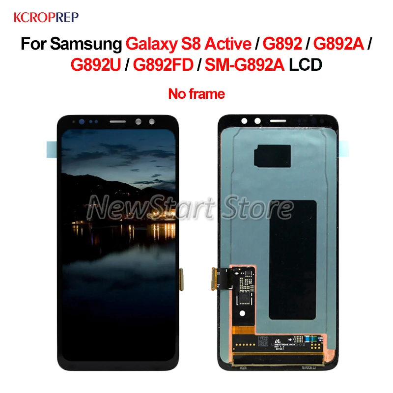 ЖК-дисплей для Samsung Galaxy G892 S8 Active сенсорный экран в сборе 5 8 дюйма без рамки G892U G982A
