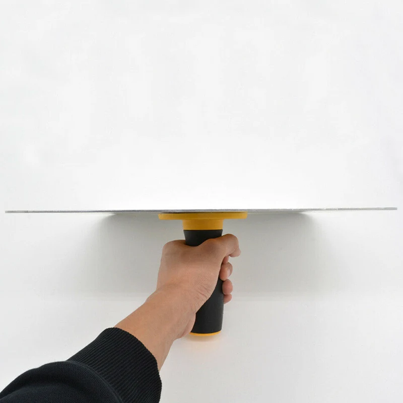 Construction mud board slab aluminum plate two-color handle support for mason tools gray WWO | Инструменты