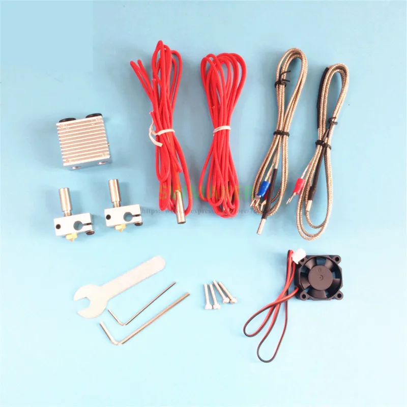 Новый комплект Chimera Plus + с двойной экструзионной головкой 2 в out V6 PT100 hotend 1 75 мм 0 4