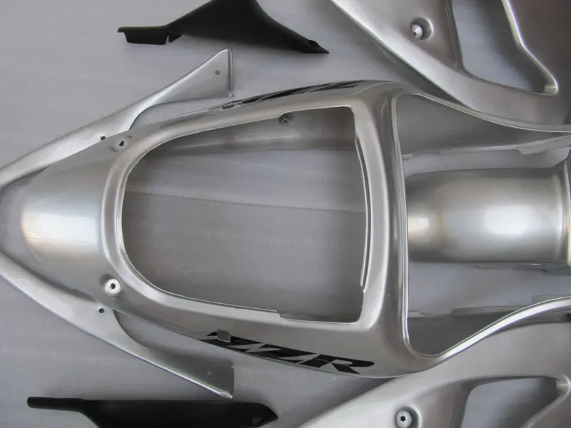 Комплект обтекателей для KAWASAKI Ninja ZZR600 05 06 07 08 ZZR 600 2005 2006 2007 2008 ABS серебряные