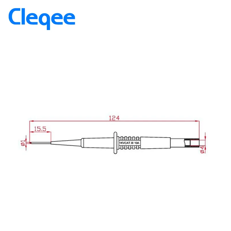 Изоляционная игла для пирсинга Cleqee P5008 2 шт. неразрушительный мультиметр тестовые