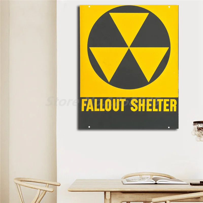 Fallout Shelter вывеска HD настенная Художественная холст постер и печать Картина