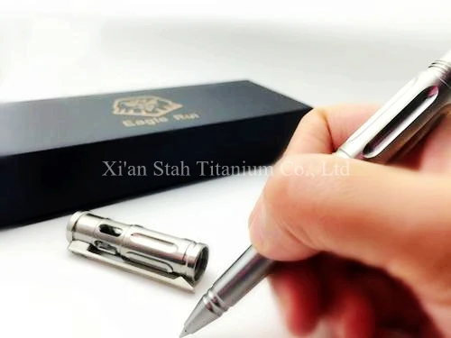 Murah Titanium TC4 EDC Bisnis/Pertahanan Pribadi/Pena Taktis Dengan Tungsten Carbon Tip/Palu Darurat 137Mm Panjang