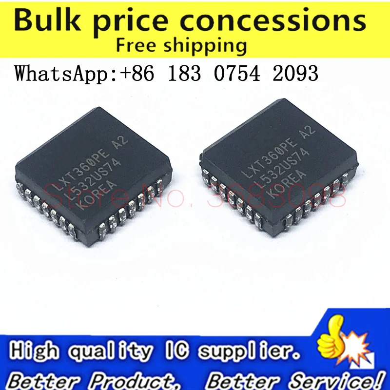 

Free shipping 5PCS/LOT LXT360PE LXT360 IC chip PLCC-28 In Stock