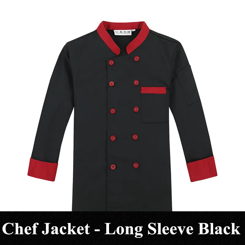 

Plus Size Unisex Cook Clothing Top Chef Jacket Short and Long Sleeve Lightweight Double Breasted Restaurant Work Wear 2018 New