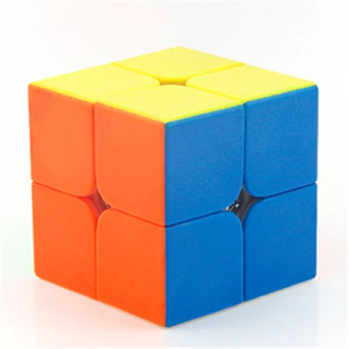Colorful Moyu MF2S 2x2, Магический кубик для соревнований, MF2S, матовый Магический кубик, головоломка, радужные подарки, развивающая игрушка для детей MF8806 - Цвет: Colorful