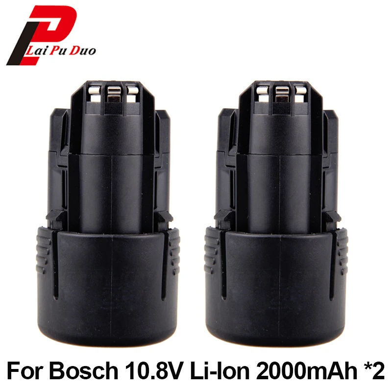 Аккумуляторная батарея для Bosch 2 шт. 10 8 В 2000 мА/ч литий ионный электроинструмент