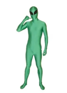 (D1-004) костюмы унисекс из лайкры костюм спандекса Green Alien фетиш Зентаи |