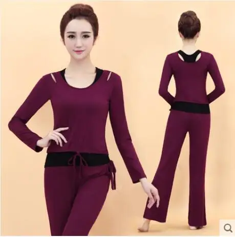 2015 новый йога костюм большой код значительно тонкий фитнес женщины осень и зима 3