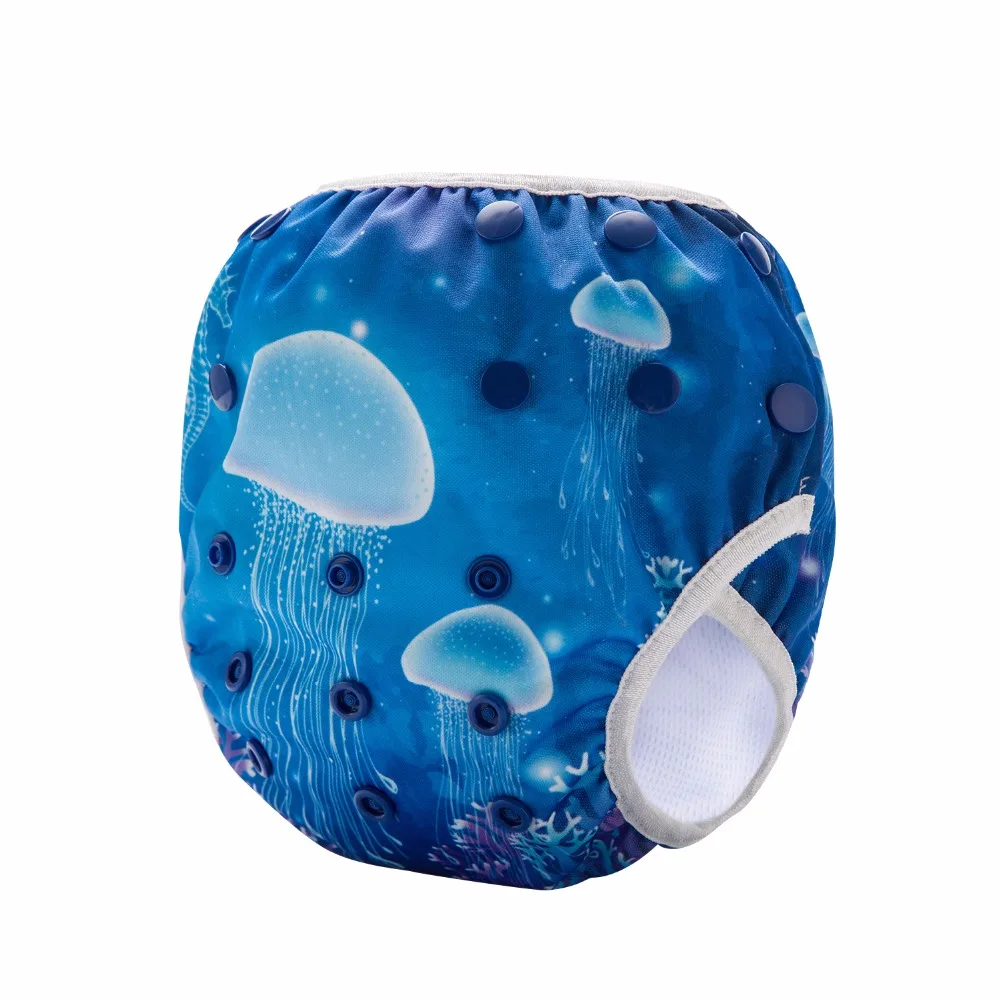 Медузы! Детские Тканевые пеленки для плавания водонепроницаемые регулируемые