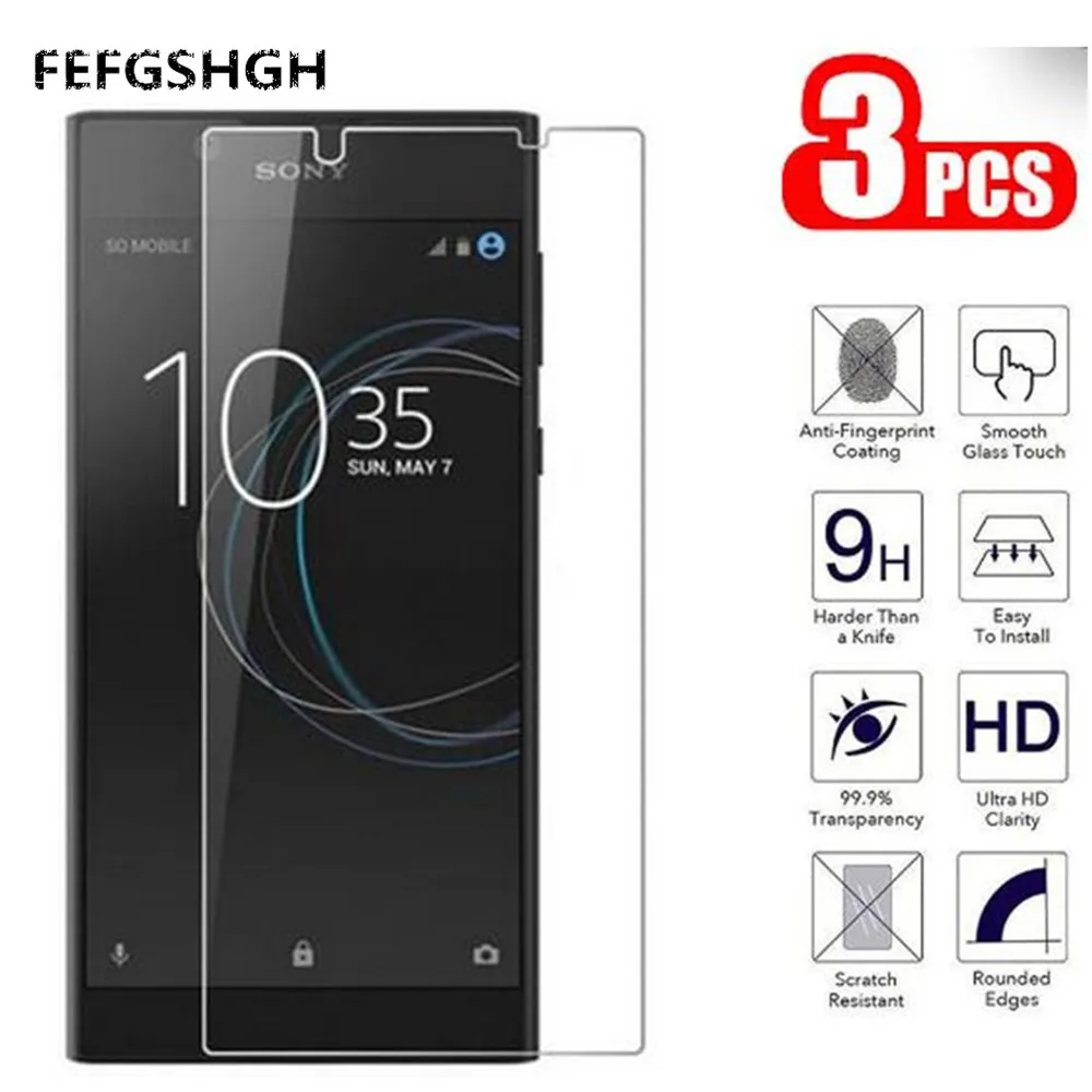 Для Sony Xperia L1 закаленное Стекло с уровнем твердости 9H 2.5D Премиум Экран Защитная