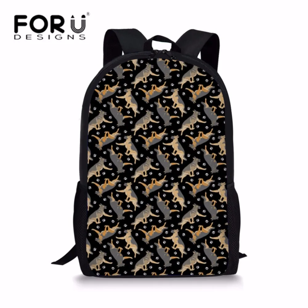 FORUDESIGNS/школьные сумки для девочек детский рюкзак на плечо немецкая овчина с