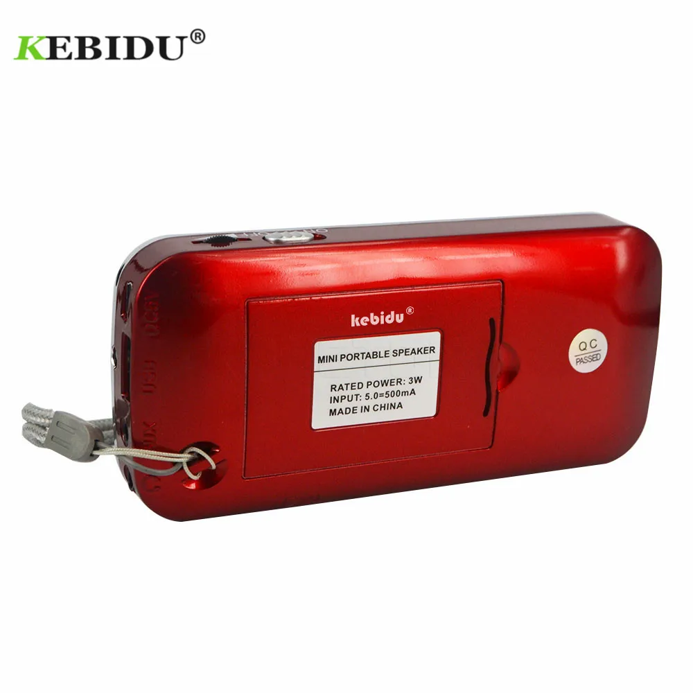 Kebidu новейший портативный Hi Fi мини динамик с поддержкой MP3 аудио музыкальный плеер