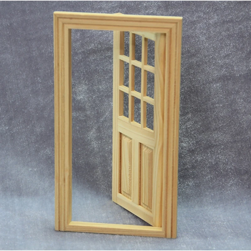 

A01-X169 children gift Toy 1:12 Dollhouse mini Furniture Miniature rement Doll accessories DIY 9 holes door 1pcs