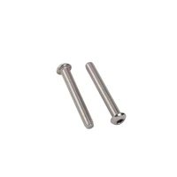 10pcslot m6 10mm12mm16mm20mm25mm30mm40mm yuan cup half round head 304 stainless steel hex socket head cap screw bolts