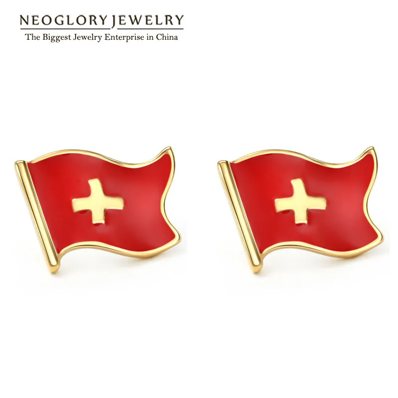 Neoglory 2020 светильник из желтого золота цинковый сплав Швейцарский флаг