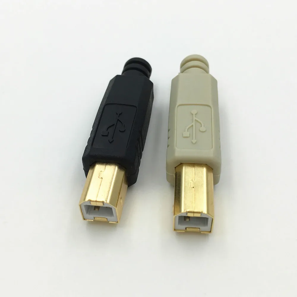 10 шт. позолоченный DIY USB 2 0 B Тип 4 Pin Штекерный порт принтера в сборе адаптер