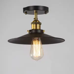 Винтажные потолочные лампы в американском стиле, медные светильники, индивидуальный простой светильник для загородного балкона, светильник для коридора