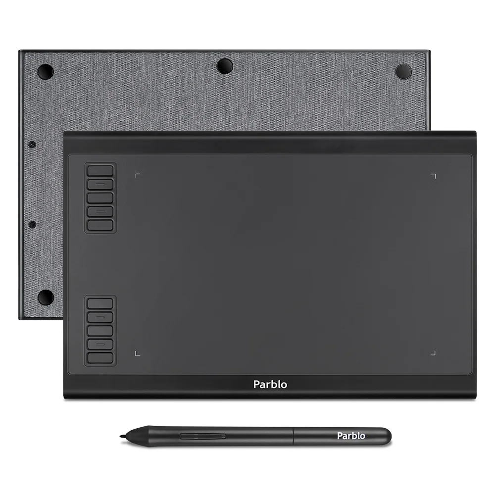 Цифровой графический планшет Parblo A610 Plus для рисования с ручкой 8192 уровня ручка без