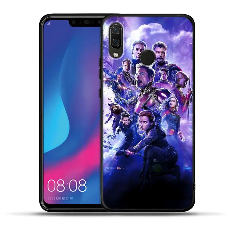 Чехол Marvel Мстители Герои милый Грут для Huawei Honor 20 Pro 10 9 9i 8 Lite 8X 8C 7A 7X V20 View 20 черный ТПУ чехол Etui