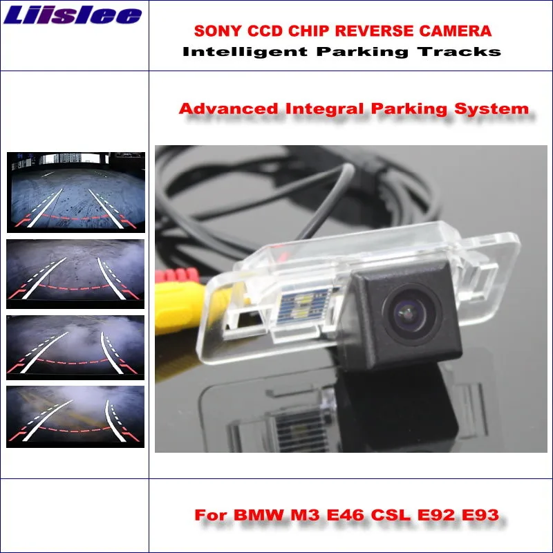 

Liislee Rear Camera For BMW M3 E46 CSL E92 E93 Intelligent Parking Tracks Backup Reverse / Dynamic Guidance Trajectory
