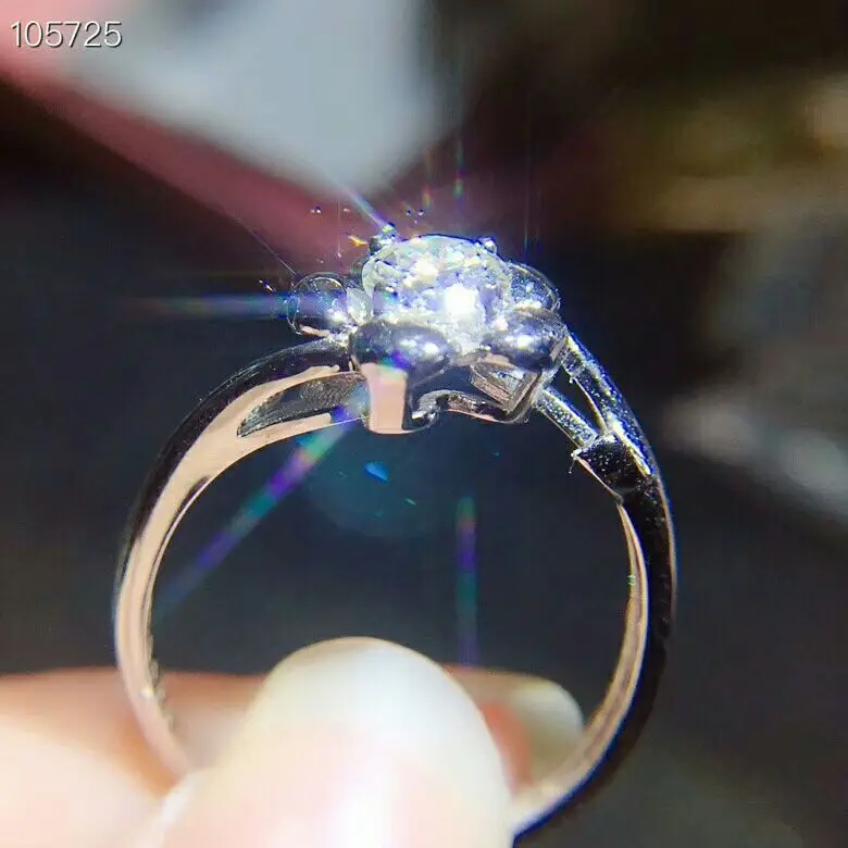 MeiBaPJ Moissanite flower ring 0.5 Carats Super Hot Selling Comparable to Diamonds Exquisite Craftsmanship | Украшения и
