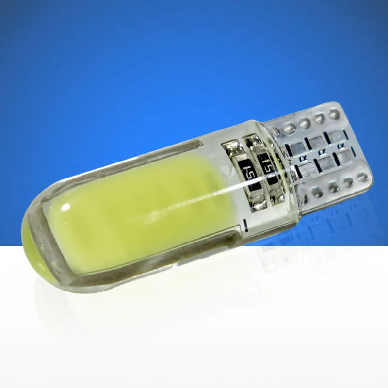 Автомобильная клиновая лампа T10 W5W 168 194 силикагелевая COB светодиодные лампы для