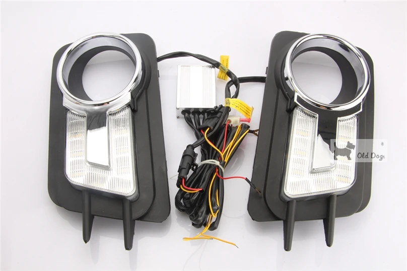 2 шт. Тюнинг автомобилей DRL для Volkswagen VW Tiguan 2010 2011 2012 Светодиодный дневной