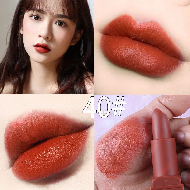 Губная помада мисс Роуз матовый водостойкий питательный легко носить с помадой и