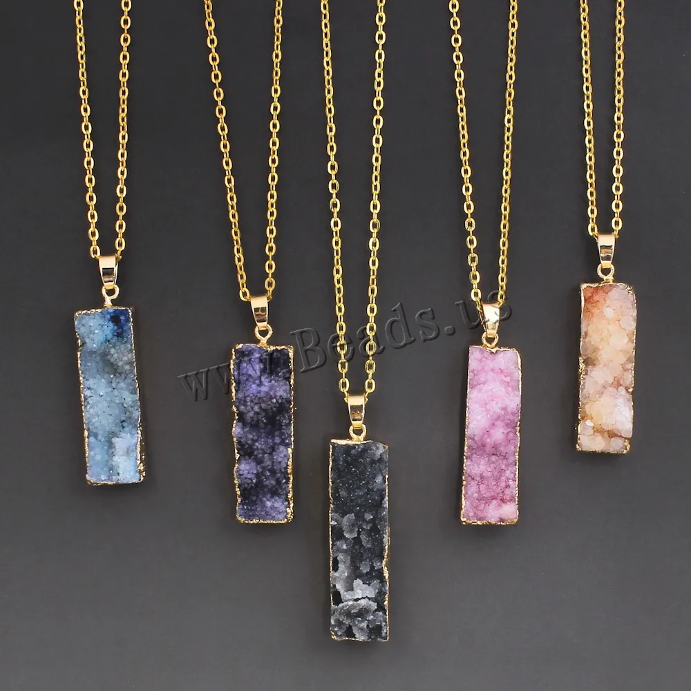 Женское Ожерелье из натурального камня|quartz crystals|pink quartzquartz crystal pendant |