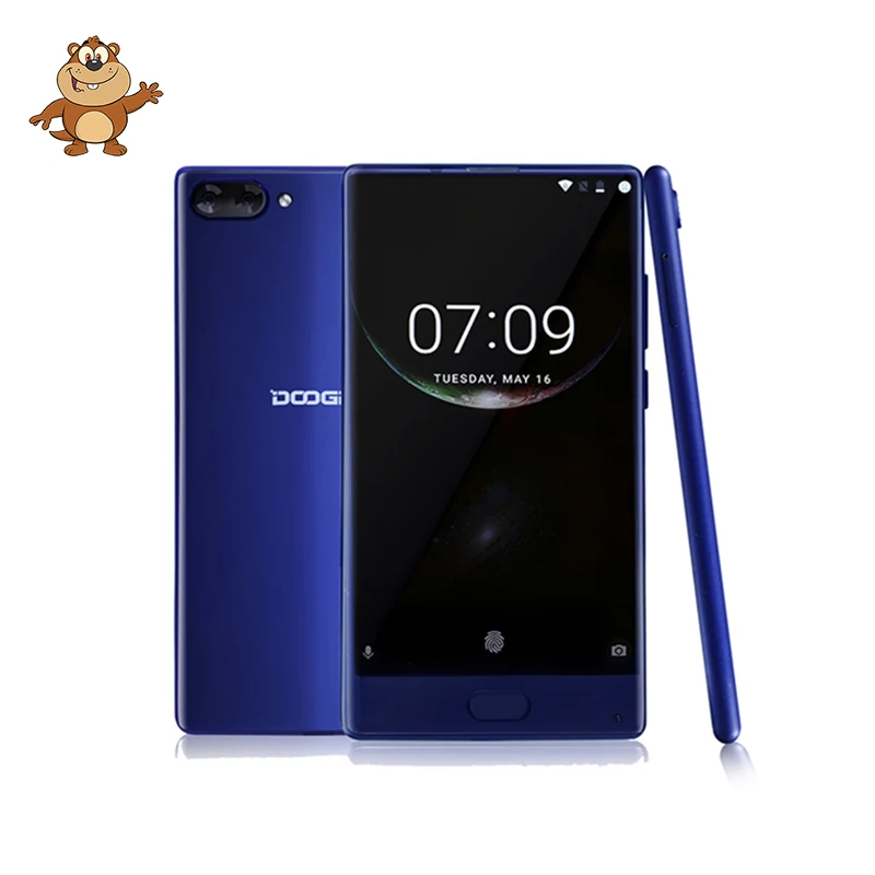 DOOGEE MIX 6 ГБ и 64 Гб ободок менее смартфон Dual Камера 5 ''AMOLED MTK Helio P25 Восьмиядерный