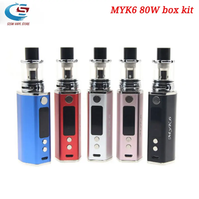 Электронная сигарета MYK6 80W Vape Kit 2000mAh батарейный блок модов с 0.2ohm 2 мл бак