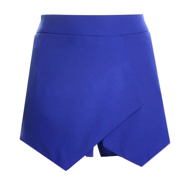 

Newly Summer Women Shorts Solid Color Irregular High Waist Short With Pockets DO99
