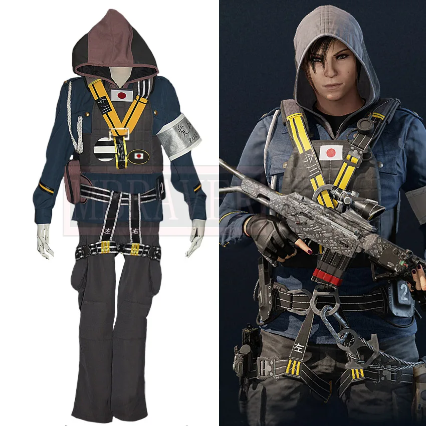 Tom Clancy's Rainbow Six Siege Yumiko Imagawa хибана Косплей Костюм Хэллоуин Рождественская форма на заказ любой размер
