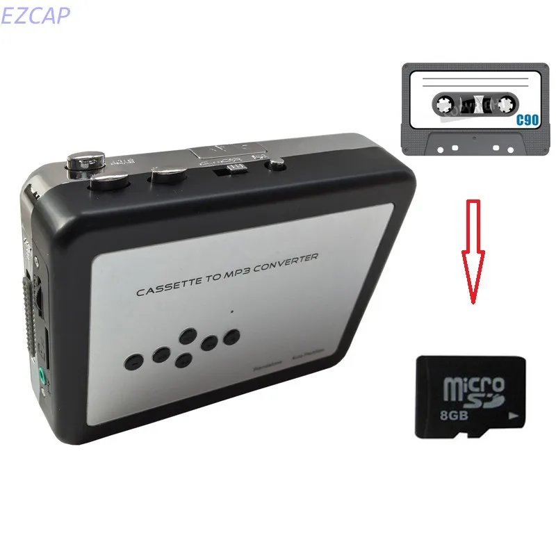 2017 new USB Cassette Player Recorder convert to MP3 in SD TF Card no PC required Free shipping | Компьютеры и офис
