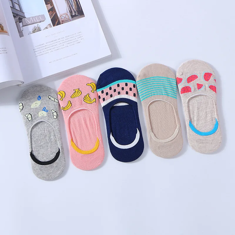 2017 г. высококачественные женские носки с фруктами милые яркие летние стильные