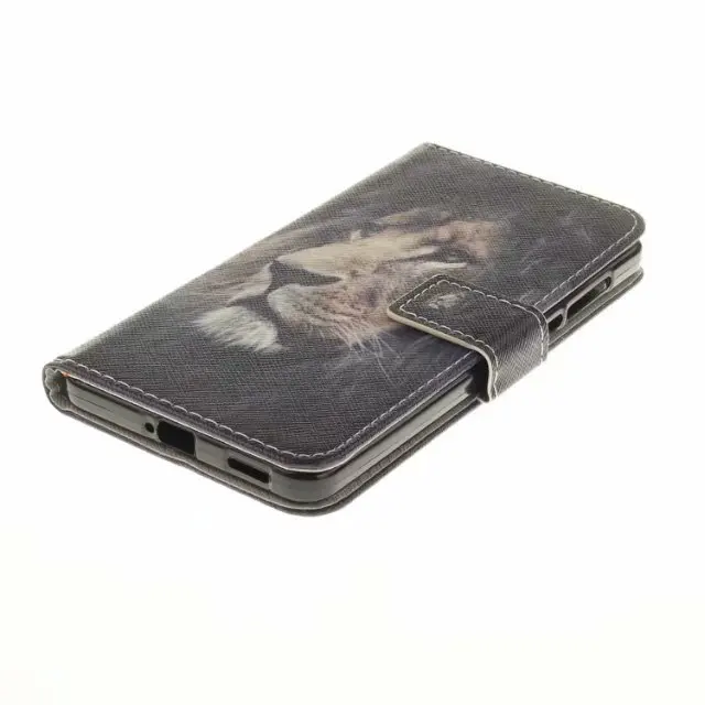 Флип Чехлы из искусственной кожи для Nokia 8 Etui Fundas крутой узор Тигр Лев Сова Кошелек