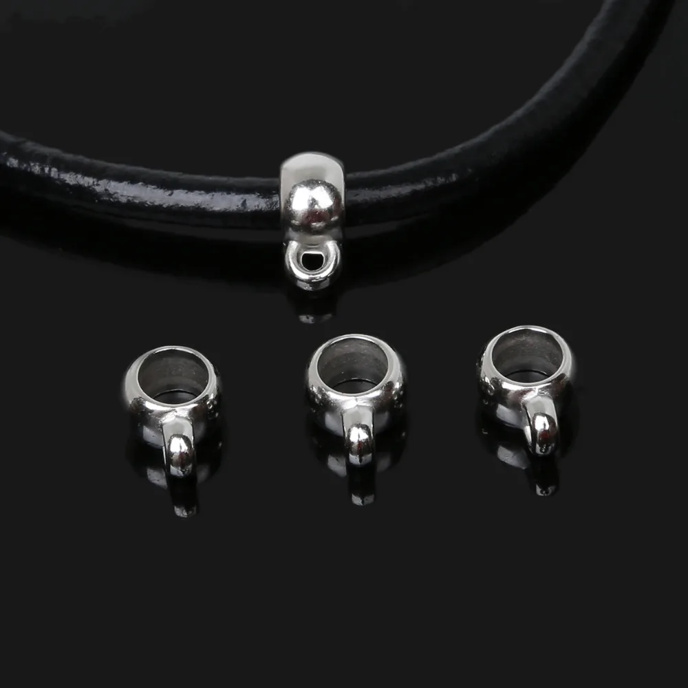 50 шт./лот застежка коннектор для ожерелья подвески с большим отверстием