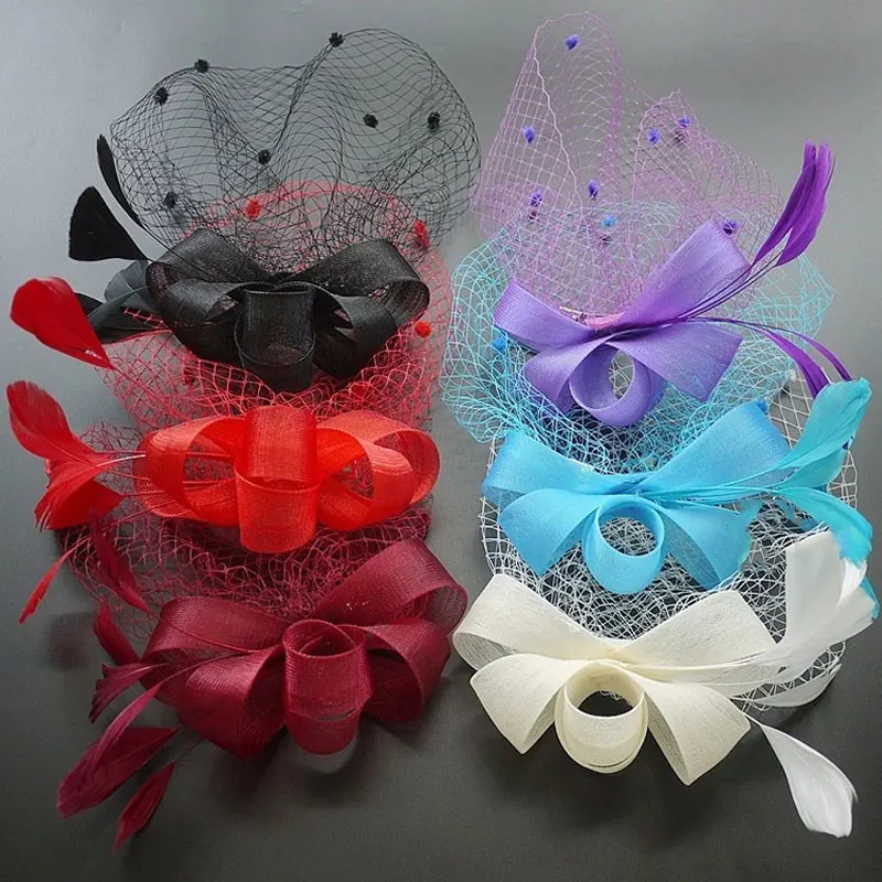 Аксессуары для волос в европейском стиле элегантные свадебные заколки с вуалью и