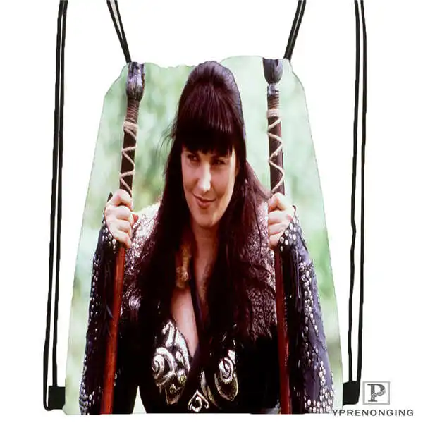 Custom Xena-рюкзак с кулиской большого размера-warrior сумка милый детский рюкзак (Черная