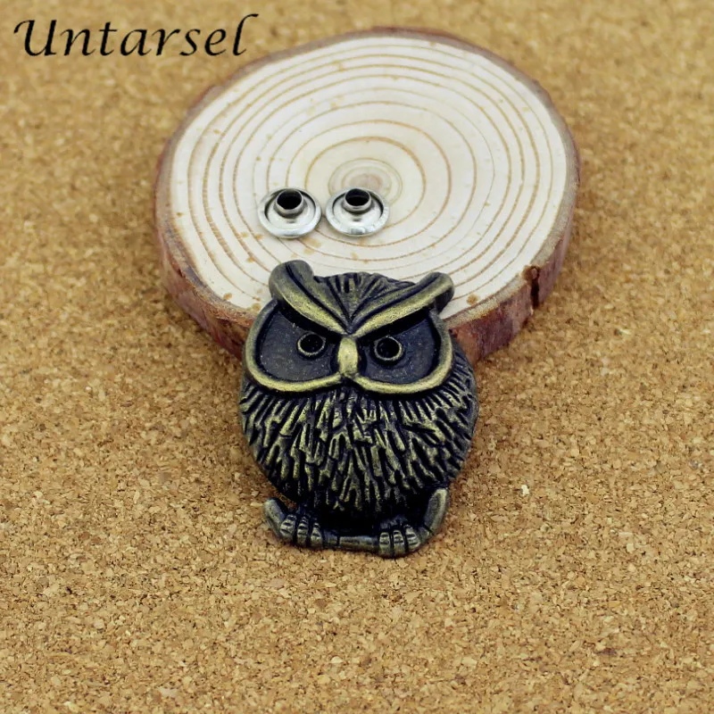 5 шт./лот заклёпки в виде милой Совы из сплава цинка заклепки для одежды
