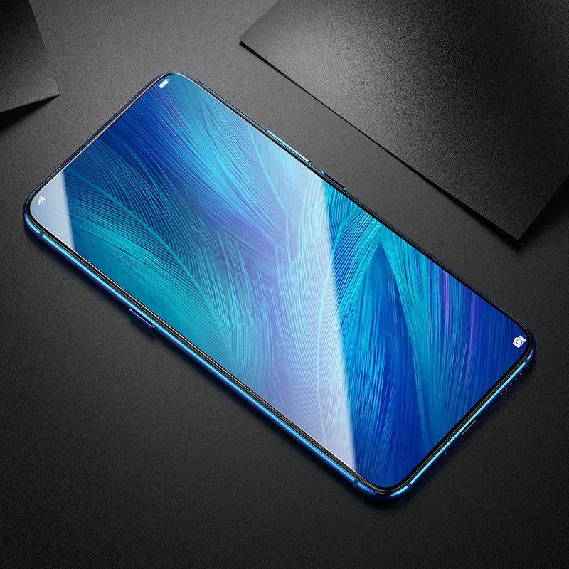 9H Черная защитная пленка с полным покрытием закаленное стекло для OPPO Reno 2 Защита