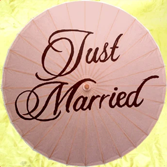 

[ Fly Eagle ]Hot Lovely Vintage Wedding Party Photo Just Married Nice Paper Umbrella Pink Free Shipping