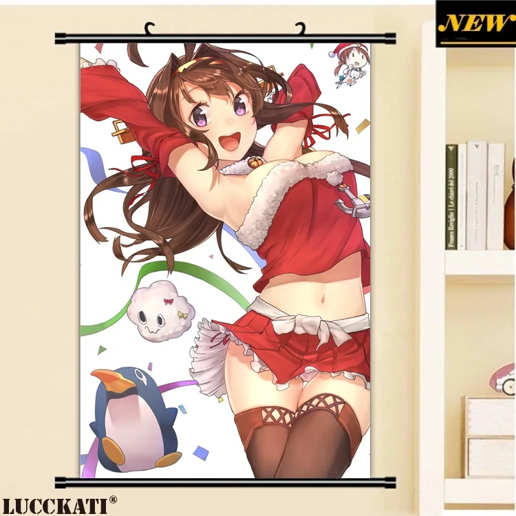 40X60 см флотская Коллекция kongou baffu Рождественская одежда мультфильм аниме