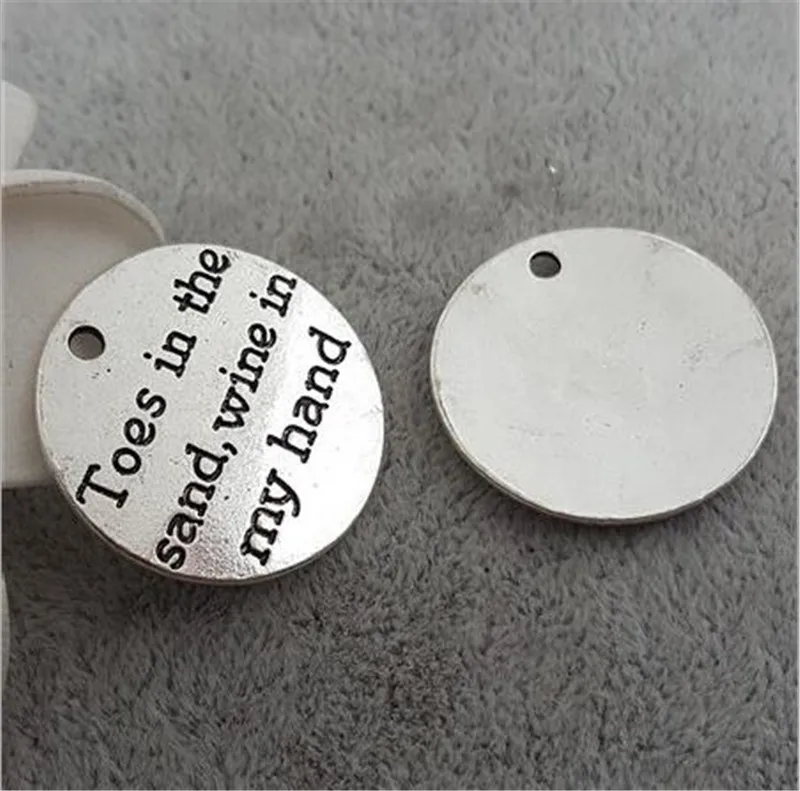 10 шт./лот 25 мм Очаровательные Круглые Подвески для пляжа|charm pendant|pendant charmscharms lot |