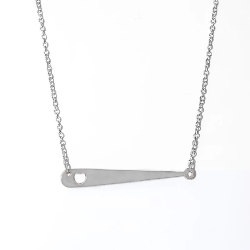 Любящая бейсбольная подвеска летучая мышь ожерелье ювелирные изделия