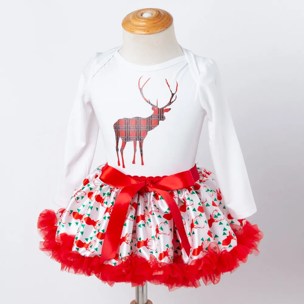 Комплекты одежды для девочек 2018 брендовая одежда Рождественский комбинезон