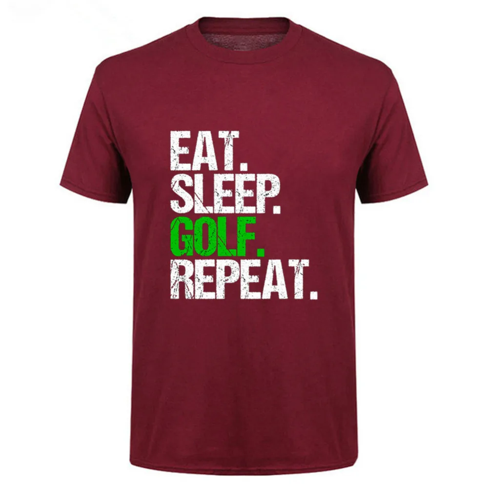 Eat Sleep футболка для гольфистов Для мужчин s Гольф игры в гольф подарок